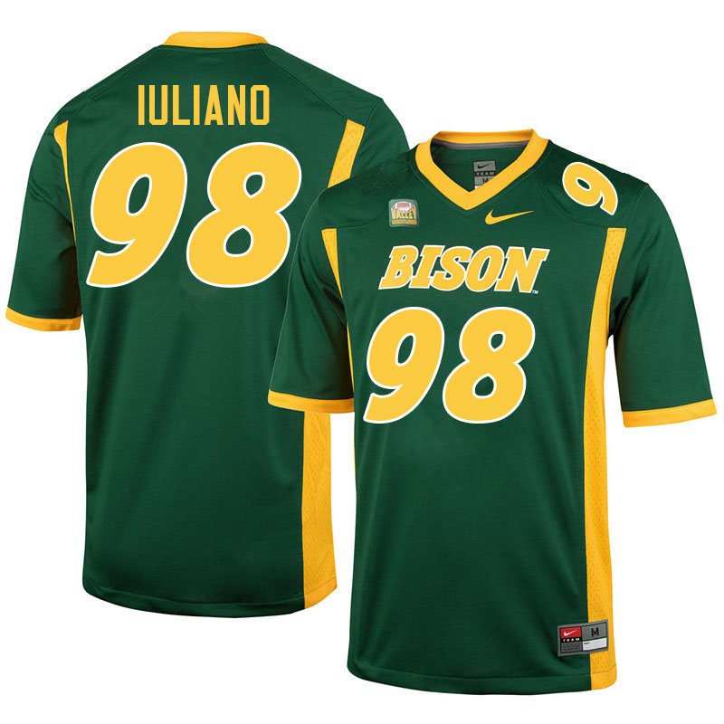 North Dakota State Bison #98 Jack Iuliano College Football Jerseys Stitched-Green